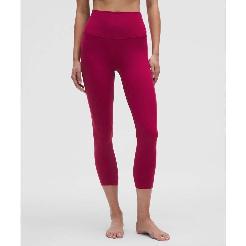 Lululemon Align High-Rise Crop 23" Magenta Smoke Size 14 W5HO2S *EUC